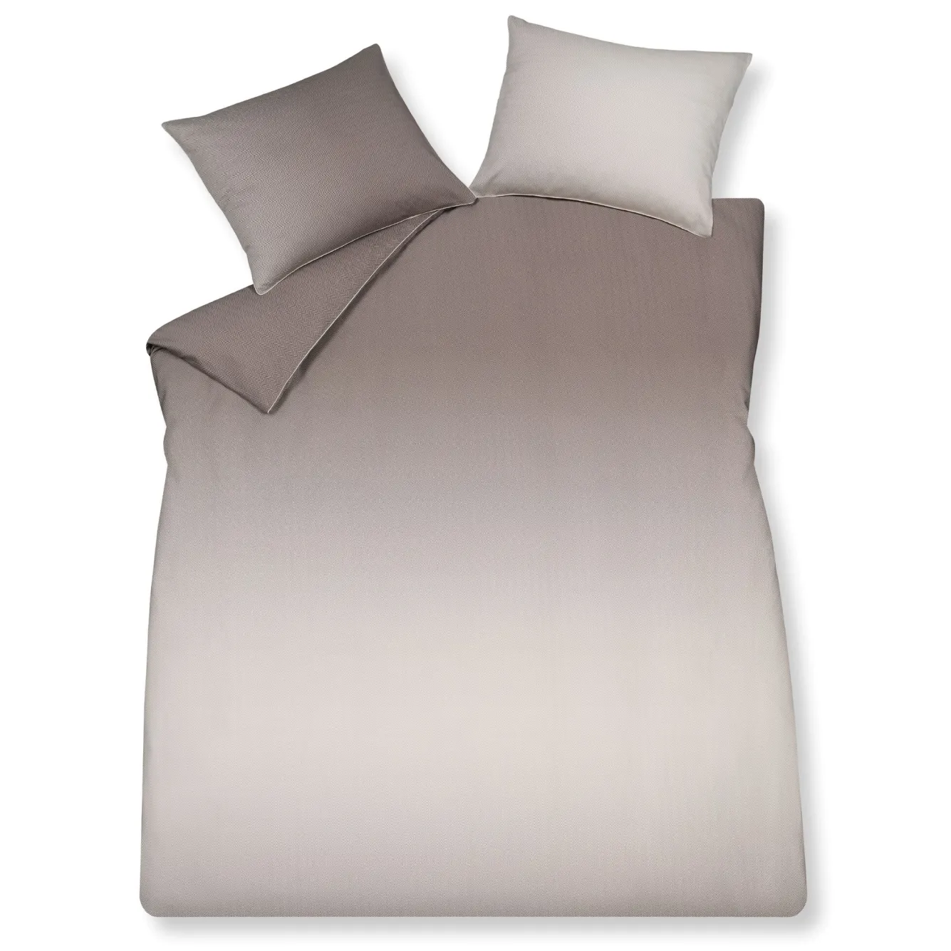 Vandyck Duvet cover HOME Milano 240x220 cm, color Taupe (satin cotton)