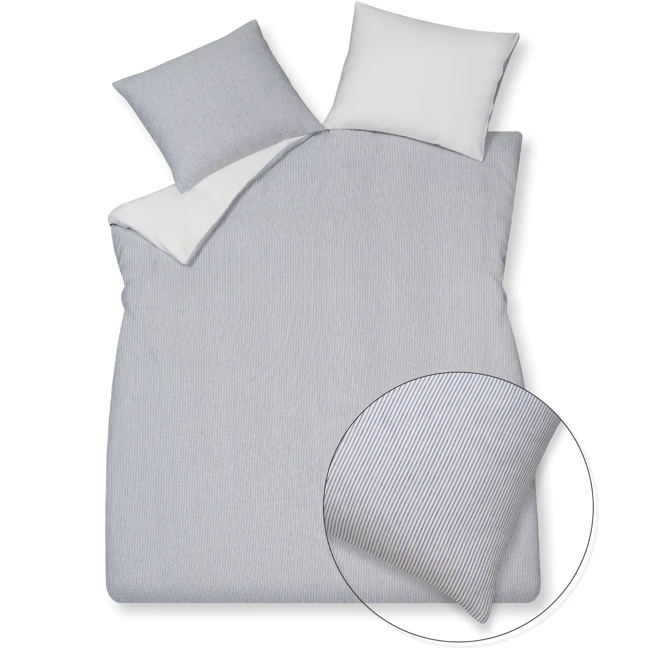 Vandyck Duvet cover PURE 76 Navy 240x220 cm (linen/cotton)