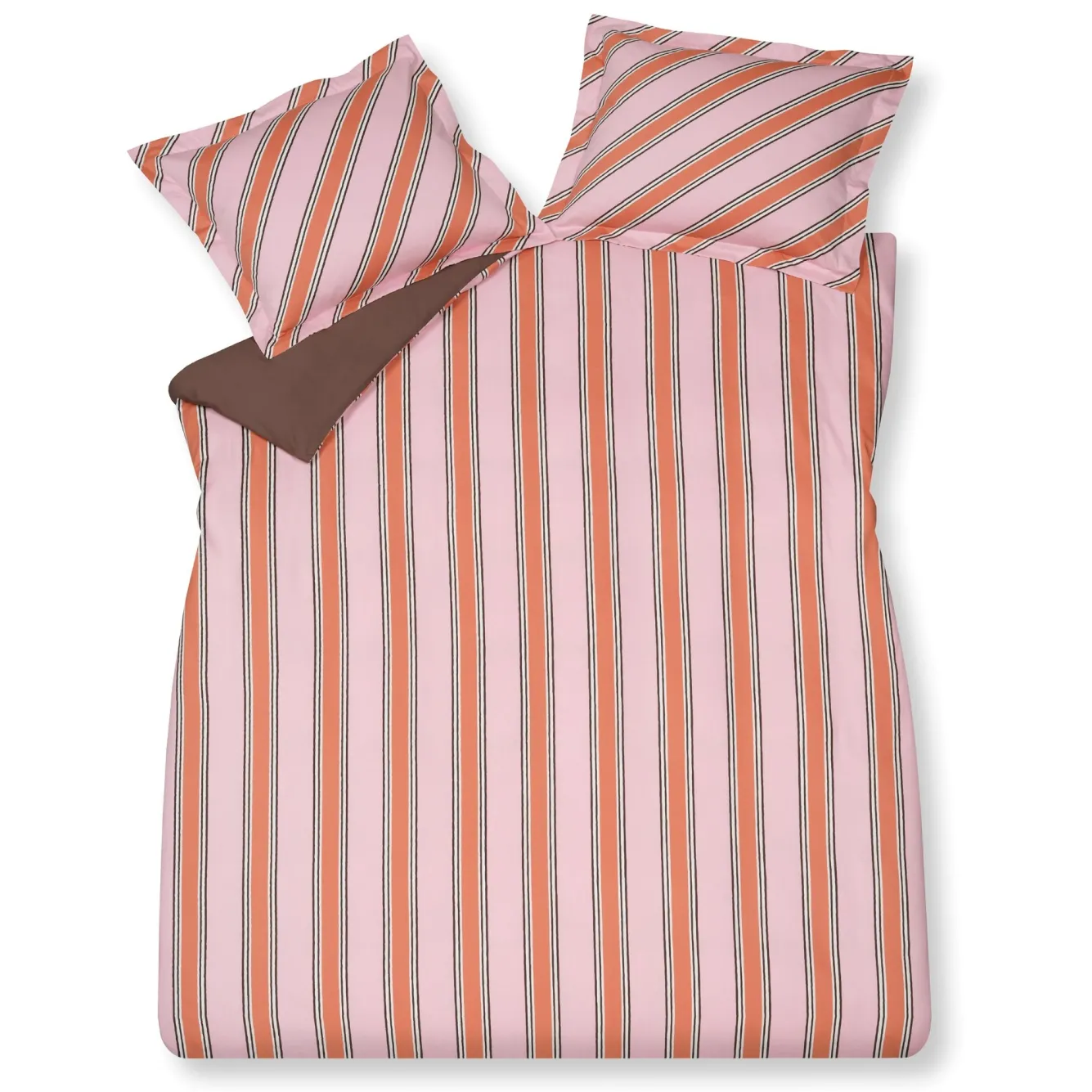 Vandyck Duvet cover PREPPY STRIPE Pink 240x220 cm (satin cotton)