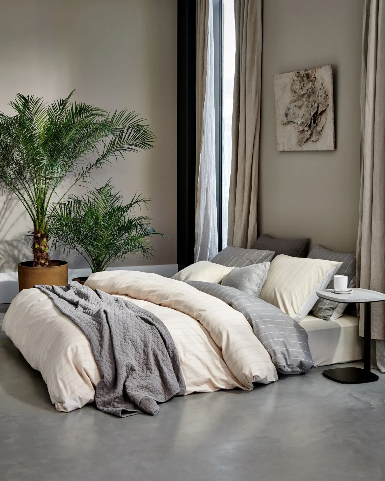 Vandyck Duvet cover HOME Puglia Cream Tan 140x220 cm (percale cotton)