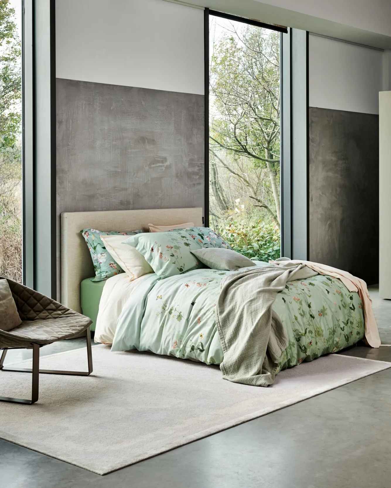Vandyck Duvet cover GARDENIA Smoke Green 240x220 cm (satin cotton)