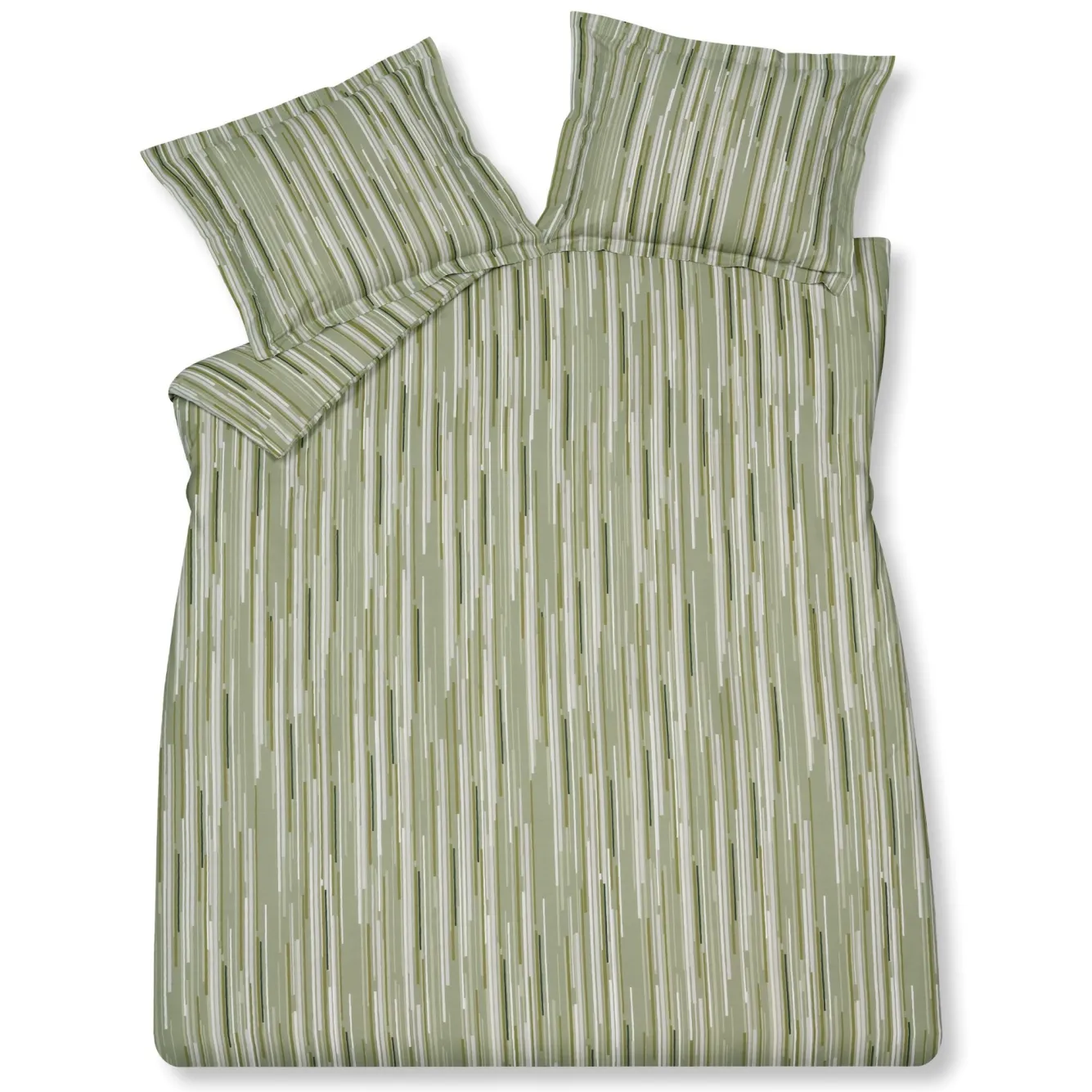 Vandyck Duvet cover MORNING MATCHA smoke green 140x220 cm (cotton)