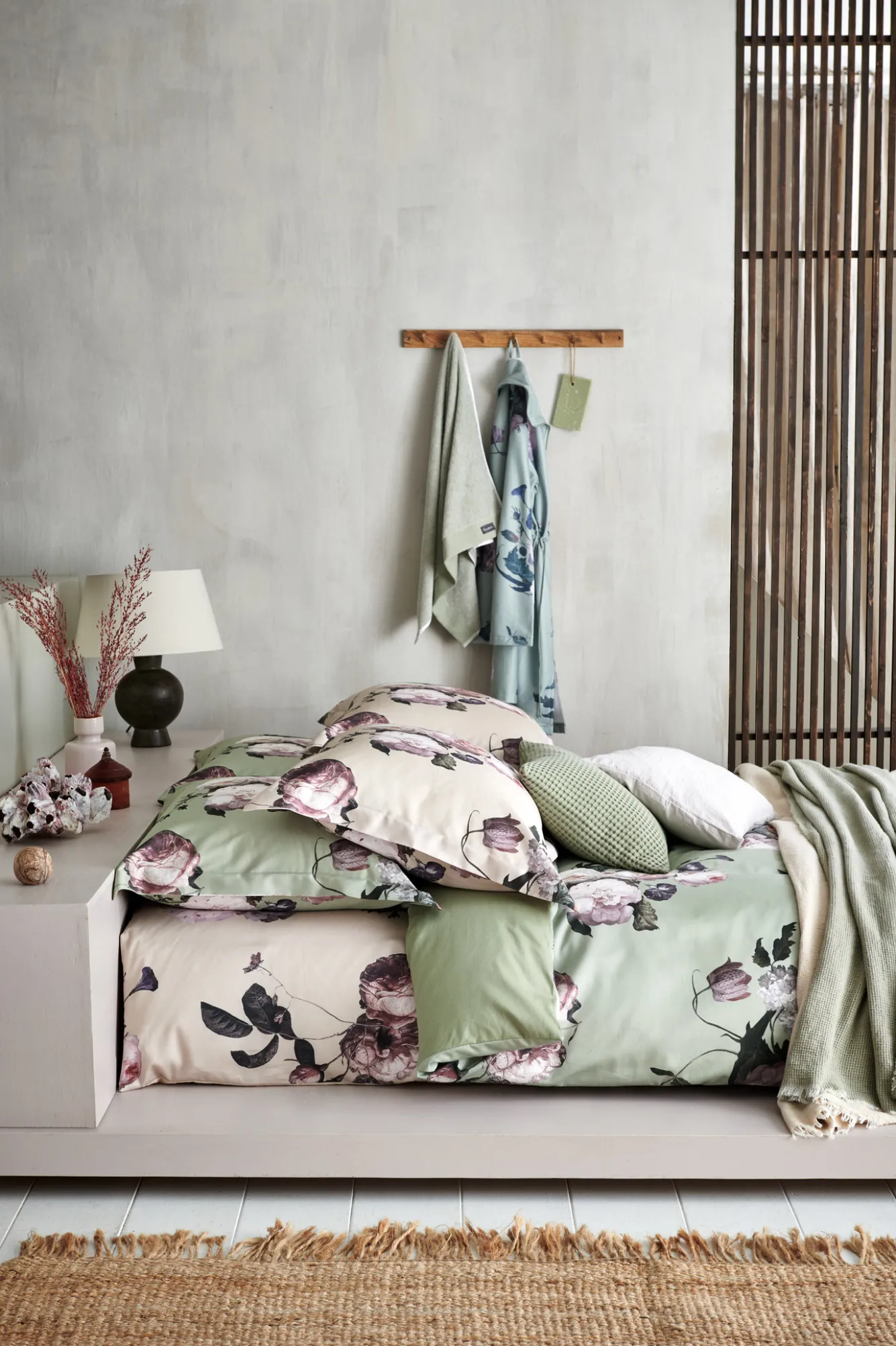 Vandyck Duvet cover ELEGANT Smoke Green 140x220 cm (satin) SAM321101