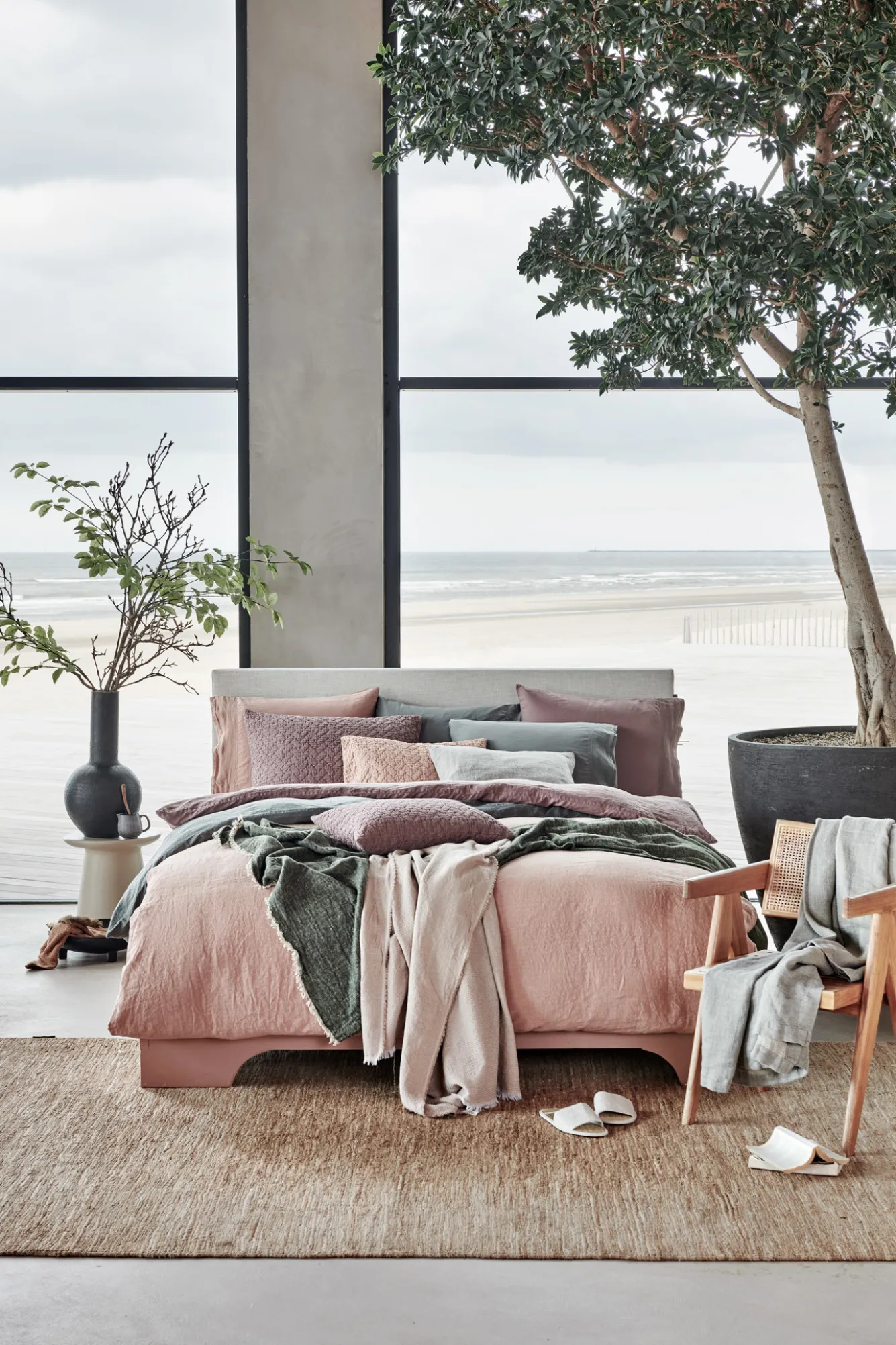 Vandyck Duvet cover PURE 07 Brownie 200x220 cm (linen / satin cotton) PRSA17207