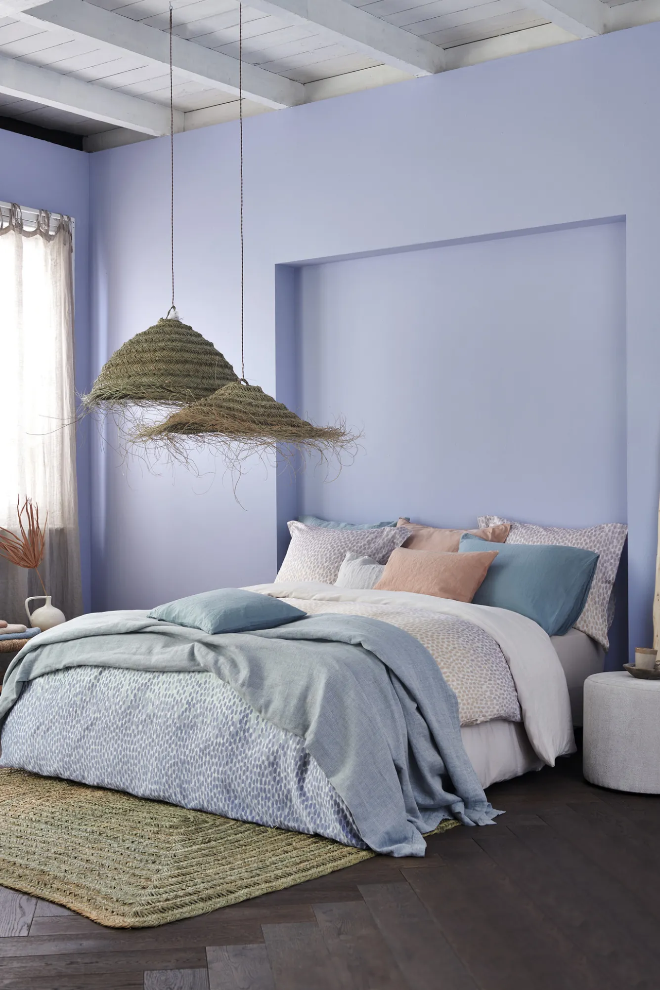 Vandyck Duvet cover PURITY 79 Pearl Blue 240x220 cm (linen / cotton) PUCO16179