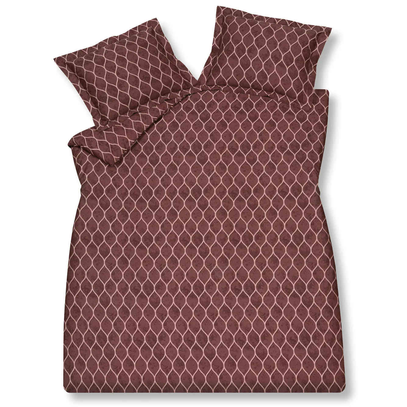Vandyck Duvet cover SPLASH Cabernet 140x220 cm (satin) SABB21214