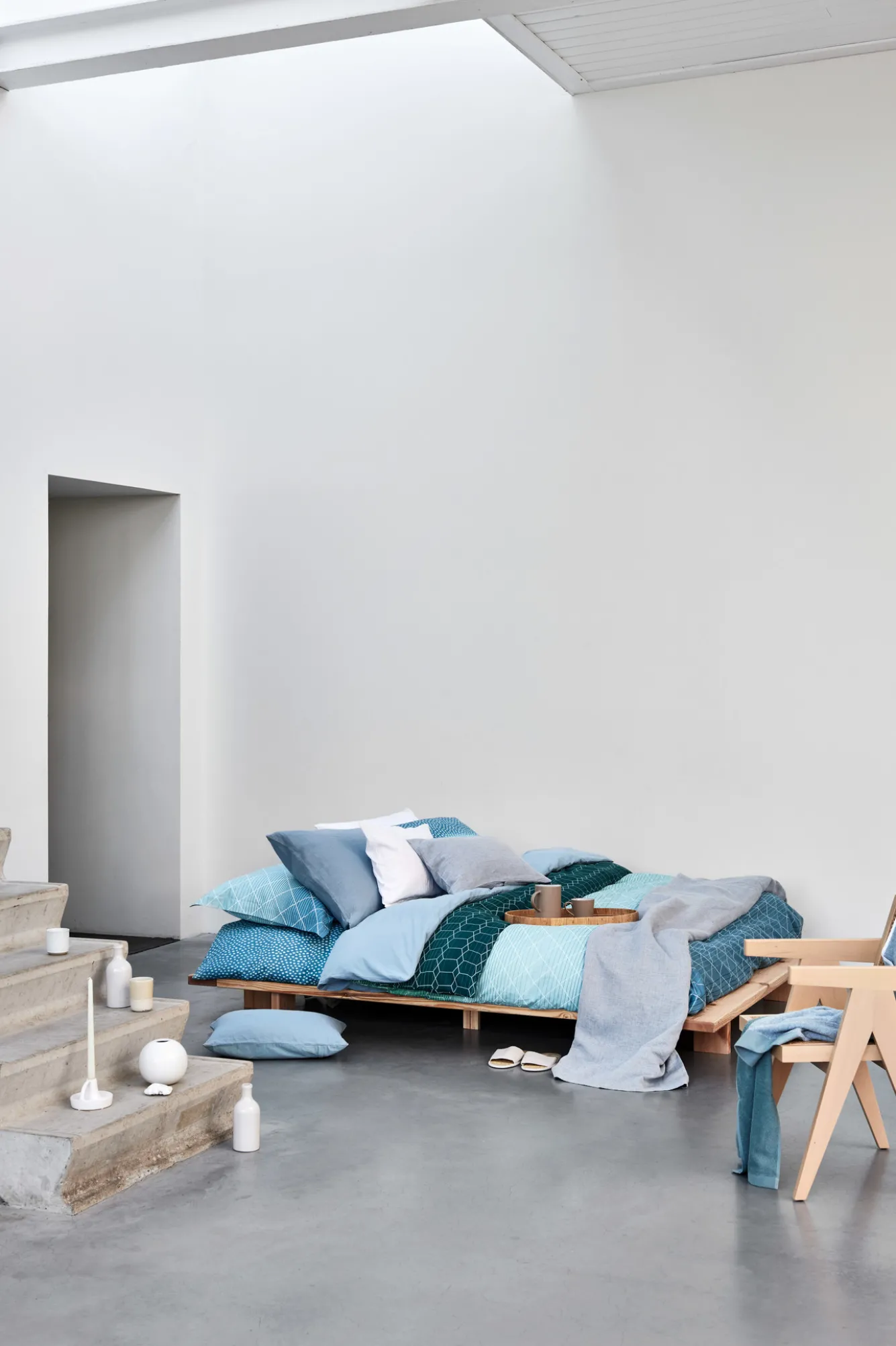 Vandyck Duvet cover DROPS Pearl Blue 140x220 cm (SABB23103)