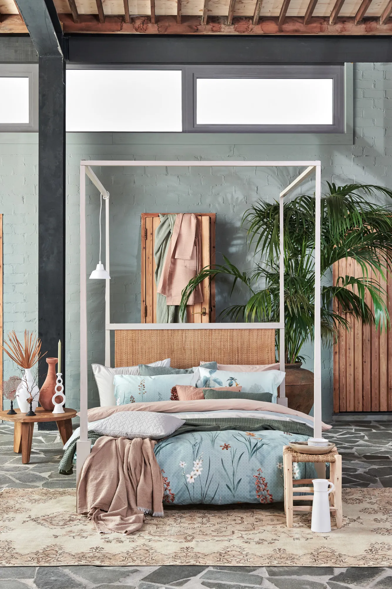 Vandyck Duvet cover WINDY Light Green 240x220 cm (satin) SAM122115