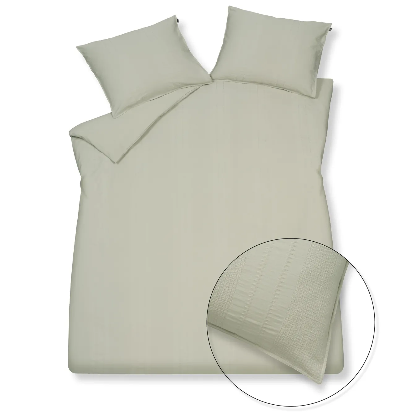 Vandyck Duvet cover PURE 24 Smoke Green 140x220 cm (PRNC18224)