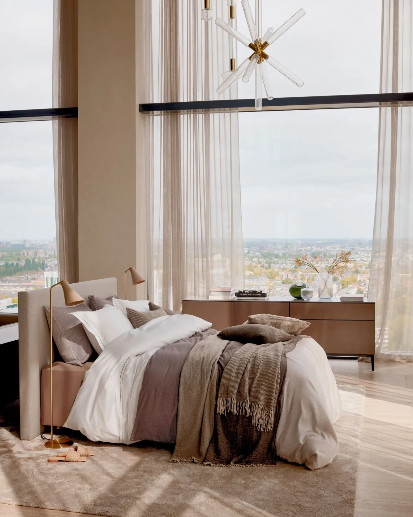 Vandyck Duvet cover PURITY Naples 140x220 cm, color Sand (satin cotton)