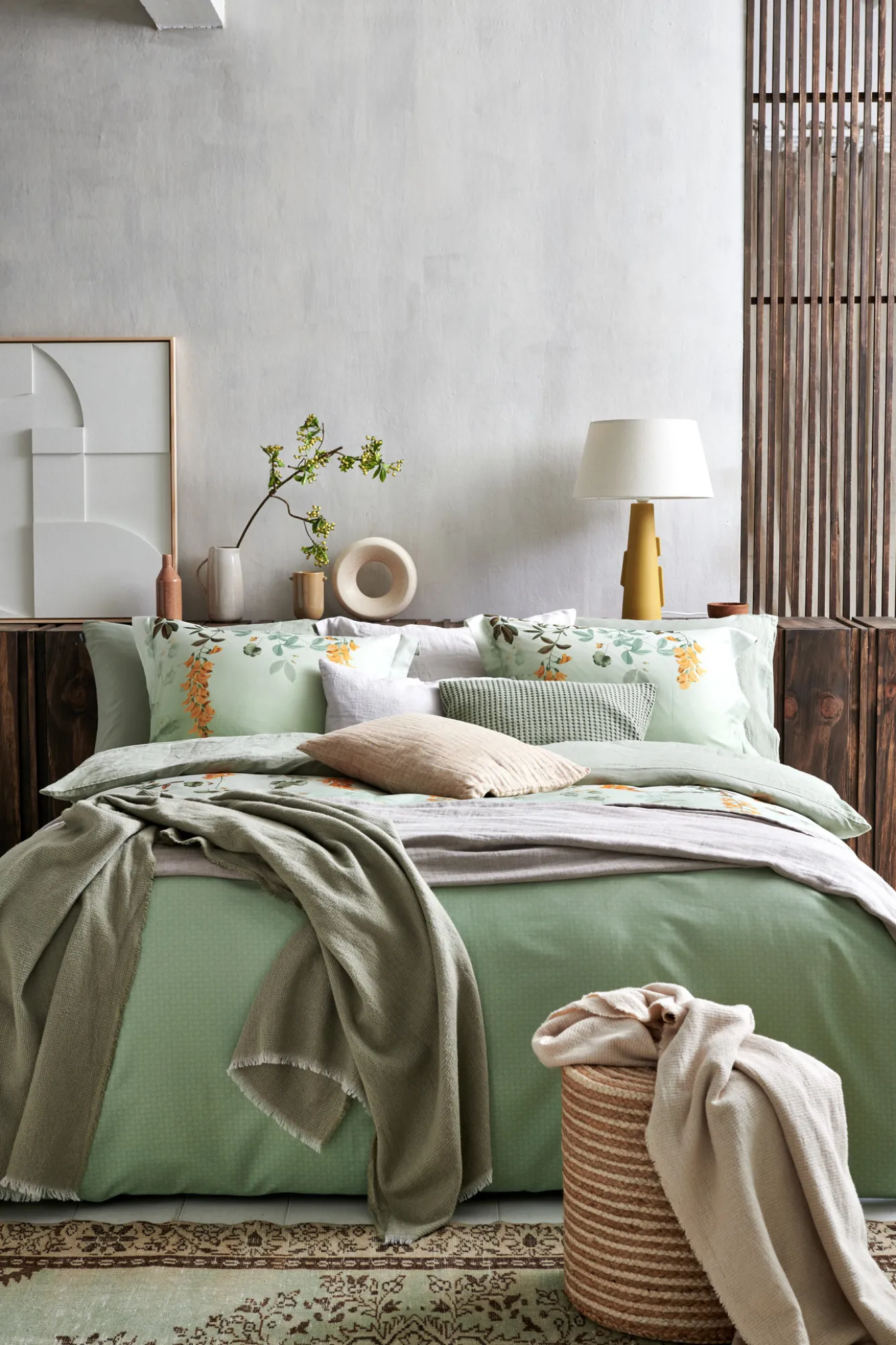 Vandyck Duvet cover VICTORIA Smoke Green 140x220 cm (satin) SASA21104