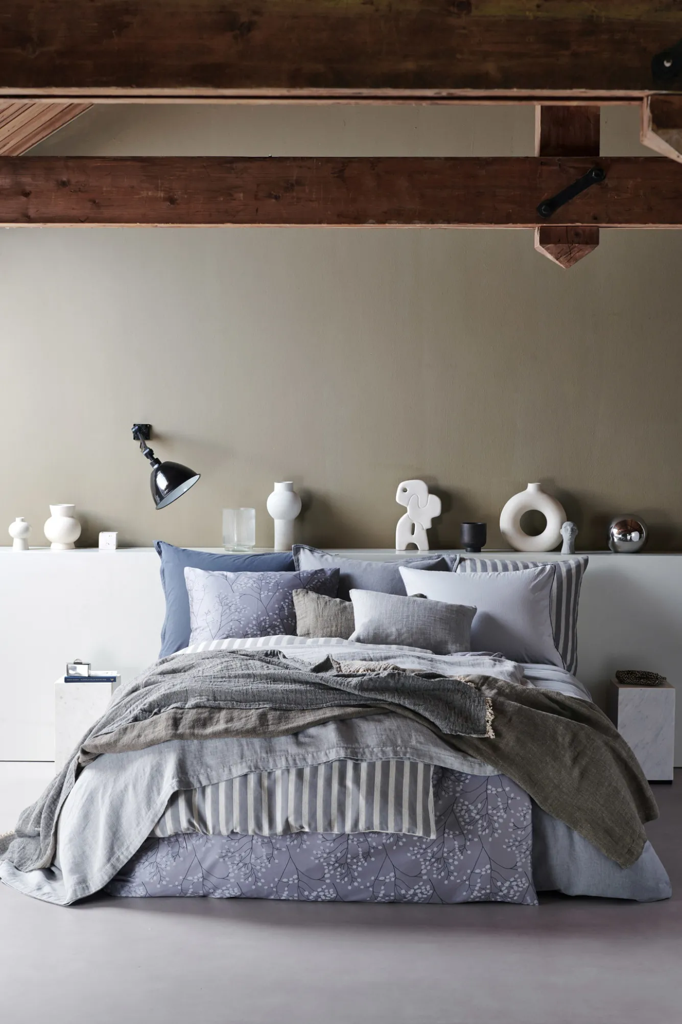 Vandyck Duvet cover PURE 47 Steelgrey 140x220 cm (chambray cotton) PRSA20247