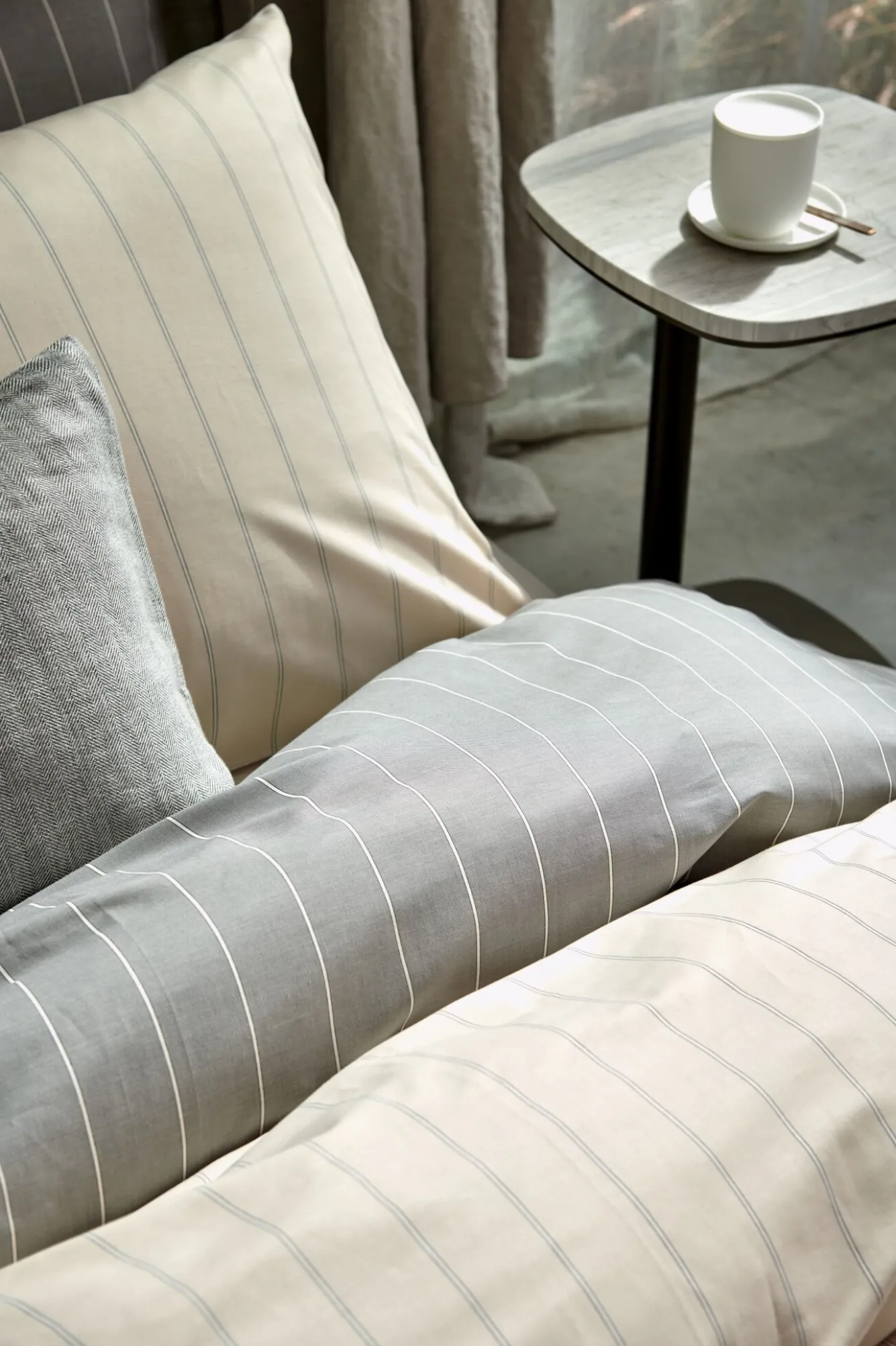 Vandyck Duvet cover HOME Puglia Cream Tan 240x220 cm (percale cotton)