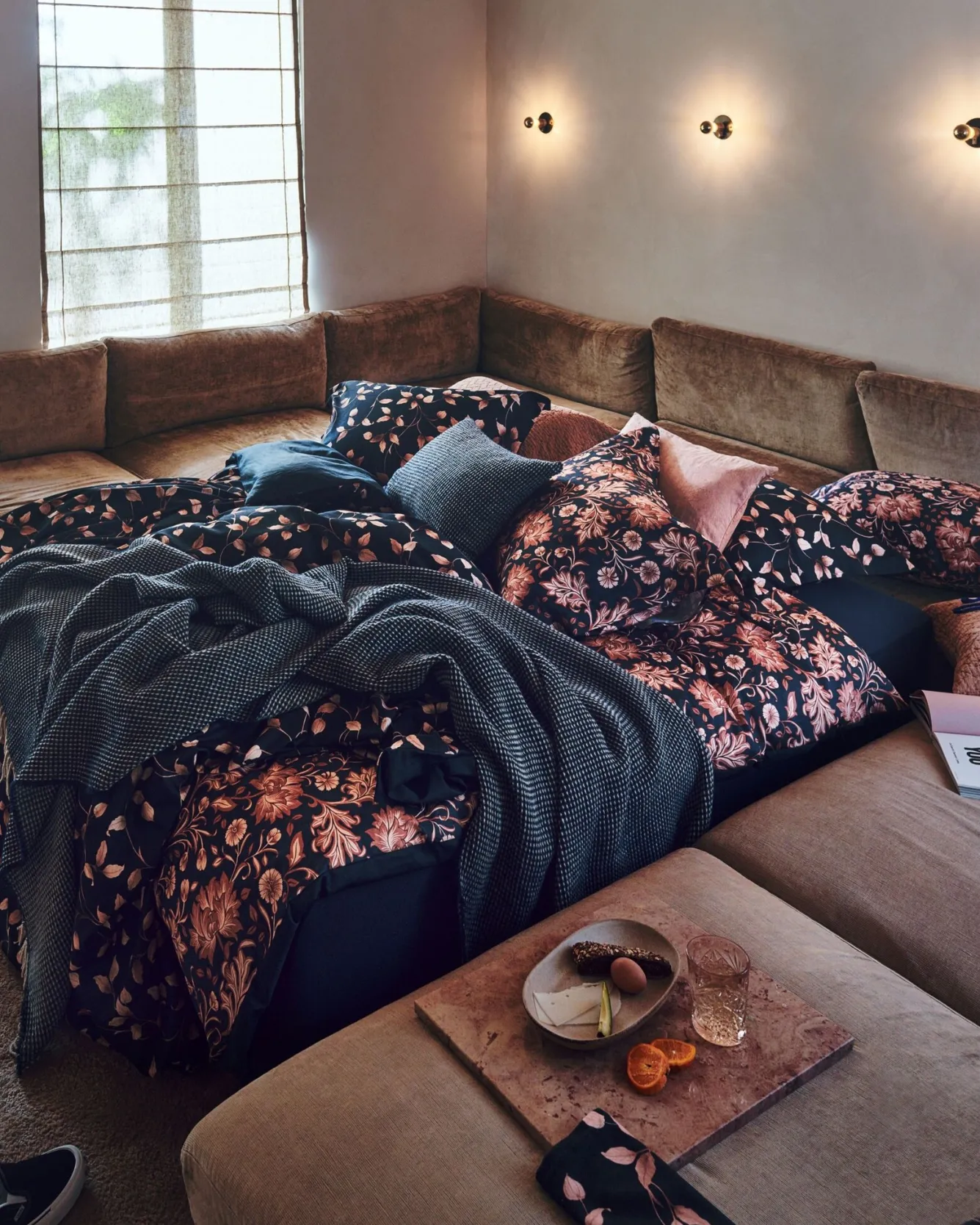 Vandyck Duvet cover SERENE Blue Ink 140x220 cm (satin cotton)