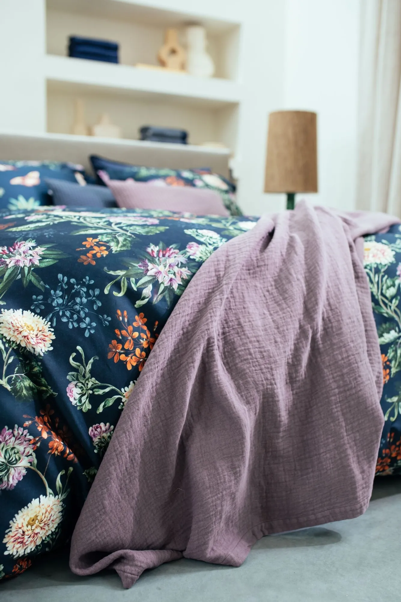 Vandyck Duvet cover HAPPINESS Blue Ink 240x220 cm (satin cotton)