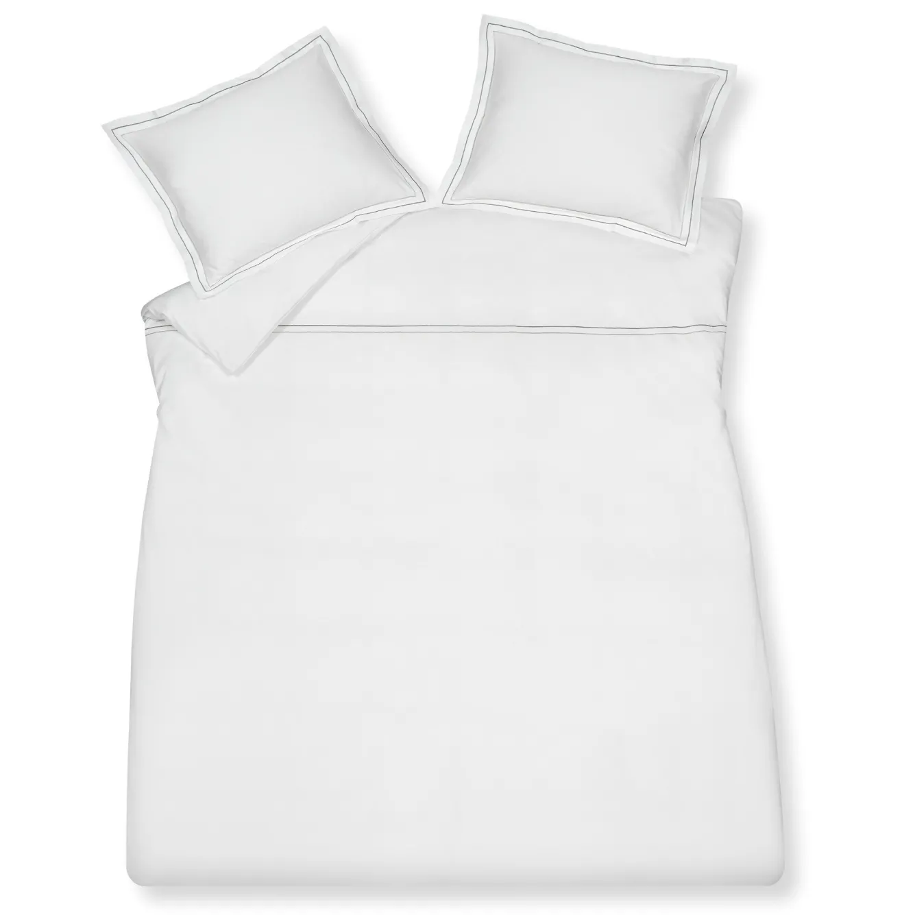 Vandyck Duvet cover PURITY Naples 200x220 cm, color Off Black (satin cotton)