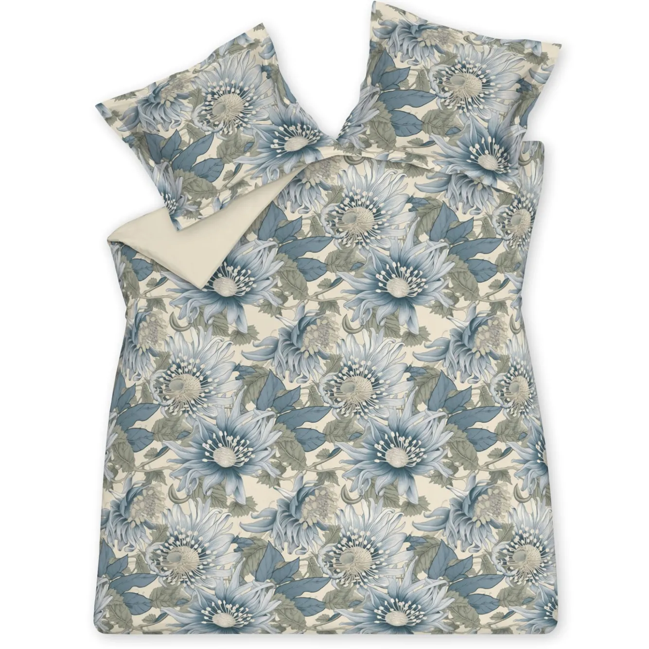 Vandyck Duvet cover BLUE WANDER Pearl Blue 140x220 cm (satin cotton)