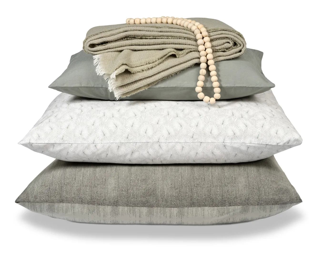 Vandyck Duvet cover PURITY 79 Smoke Green 200x220 cm (linen / cotton) PUCO16179