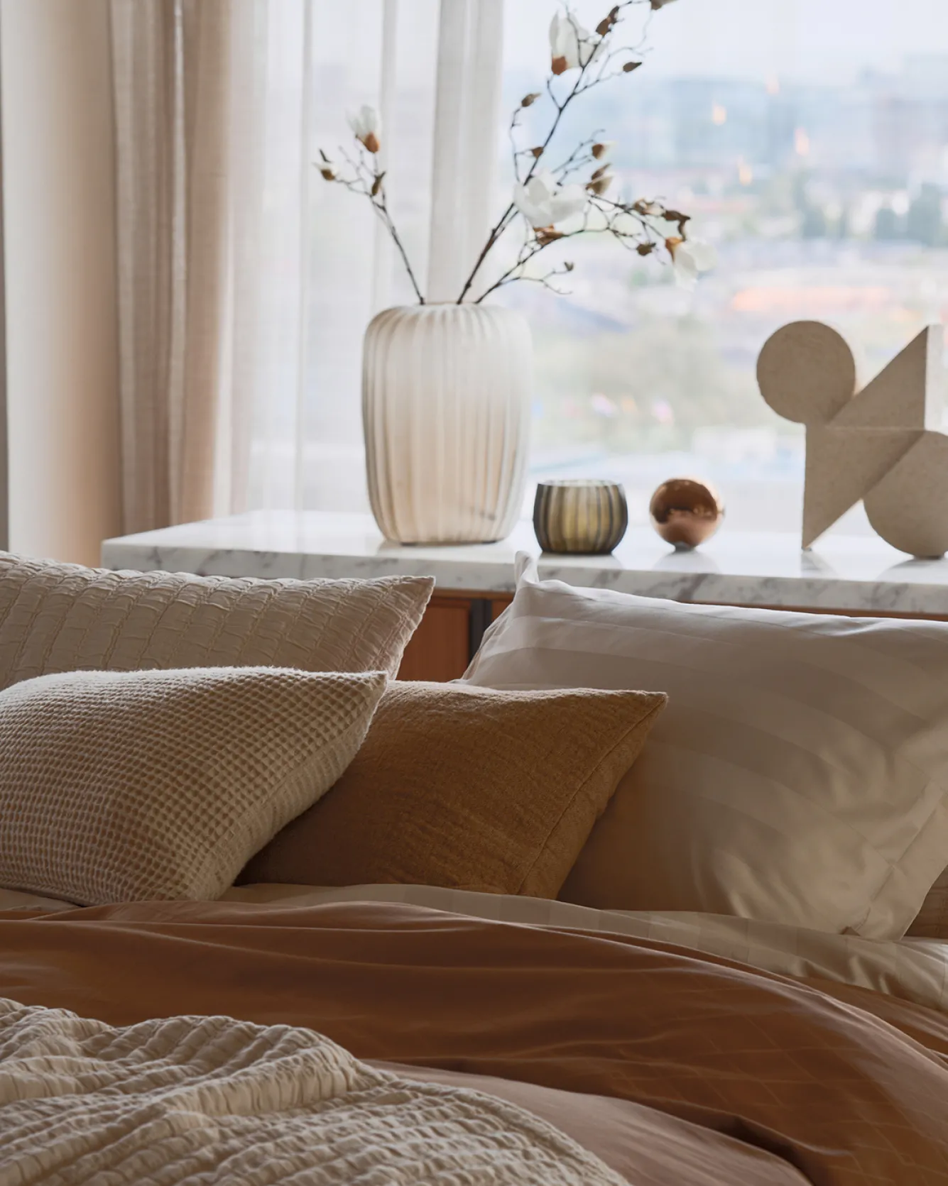 Vandyck Duvet cover PURITY Monaco Caramel 240x220 cm (satin cotton)