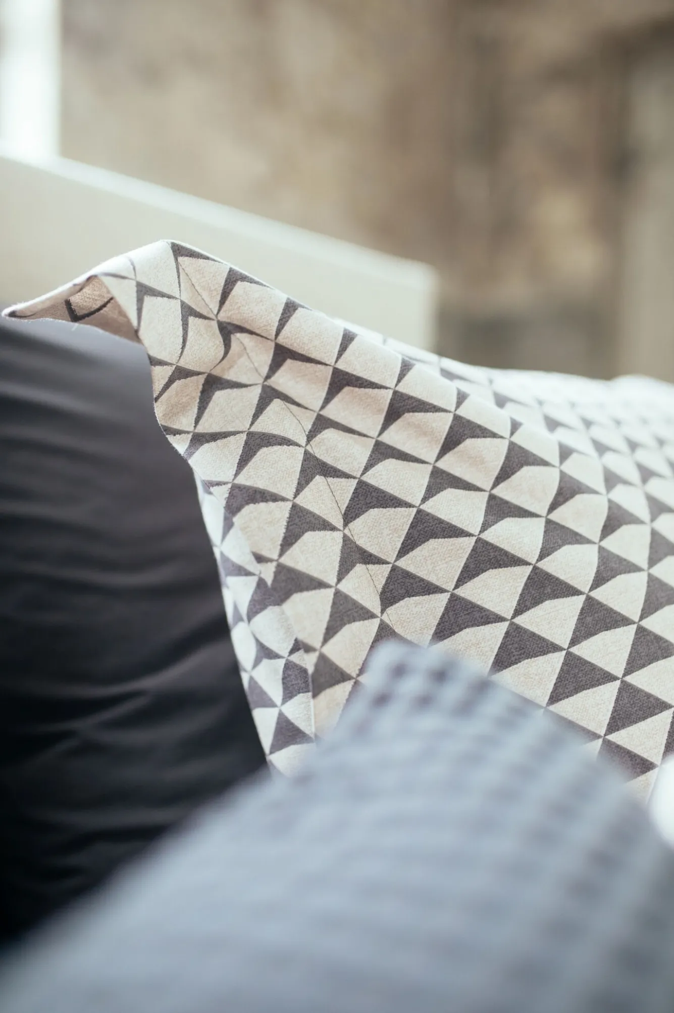 Vandyck Duvet cover DIAMONDS Off Black 140x220 cm