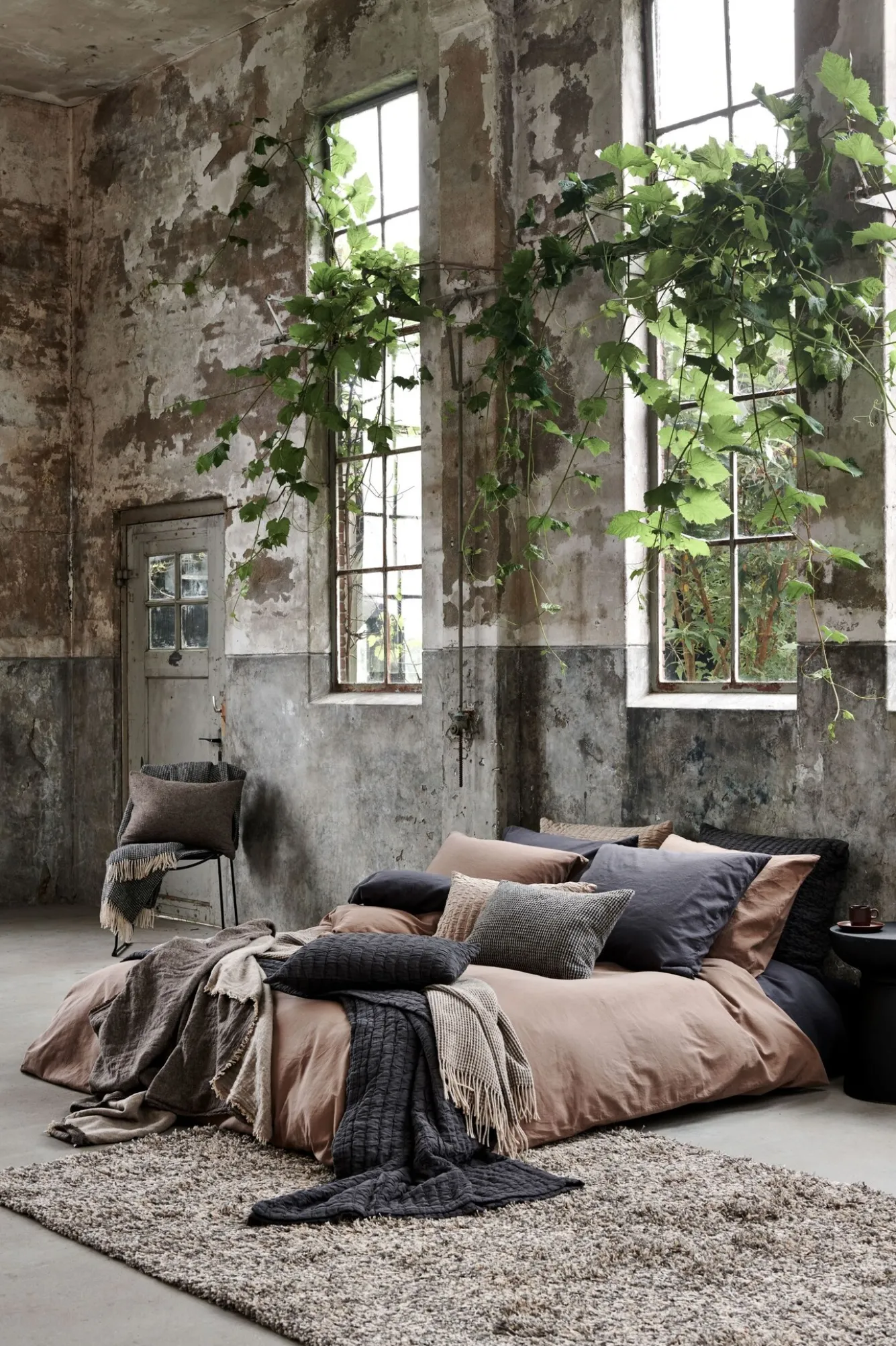 Vandyck Duvet cover PURE 66 Taupe 240x220 cm (hemp / cotton)