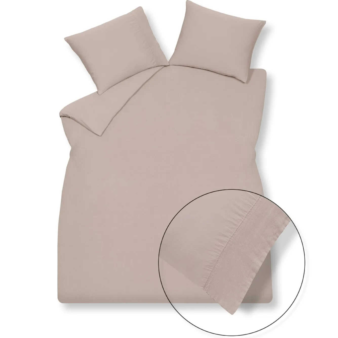 Vandyck Duvet cover PURE 07 Blush 240x220 cm (linen / satin cotton) PRSA17207