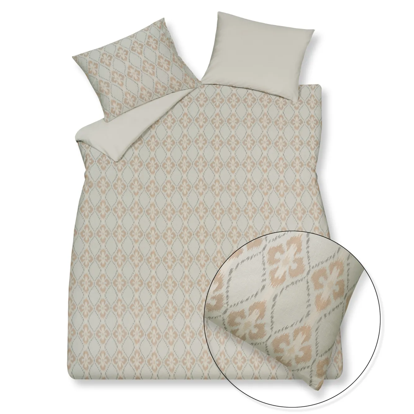 Vandyck Duvet cover PURE 74 Stone 140x220 cm