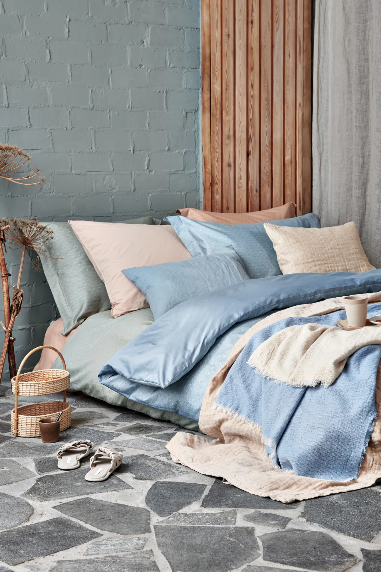 Vandyck Duvet cover FIZZY Pearl Blue 140x220 cm (satin) SASA22104