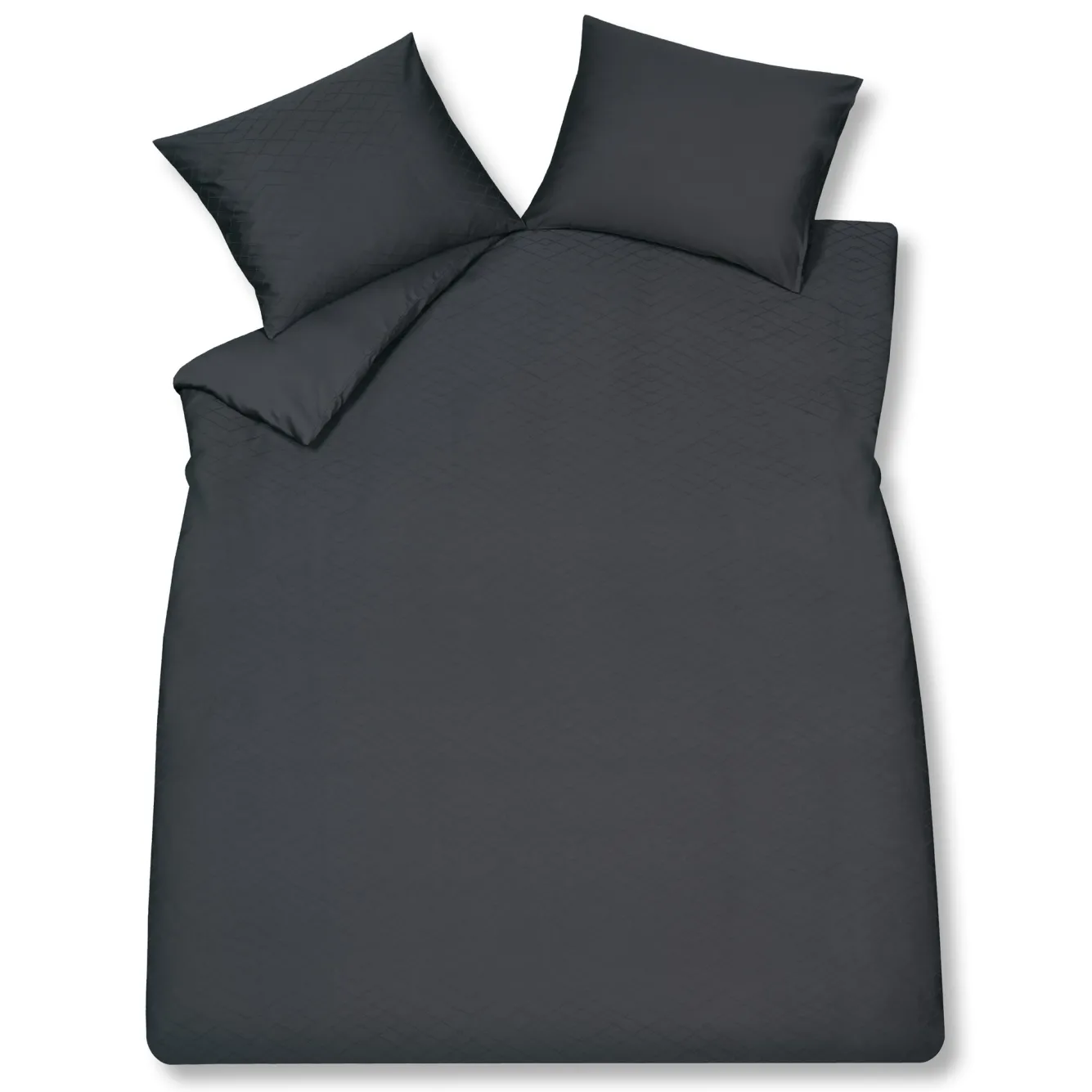 Vandyck Duvet cover PURITY Monaco Off Black 240x220 cm (satin cotton)