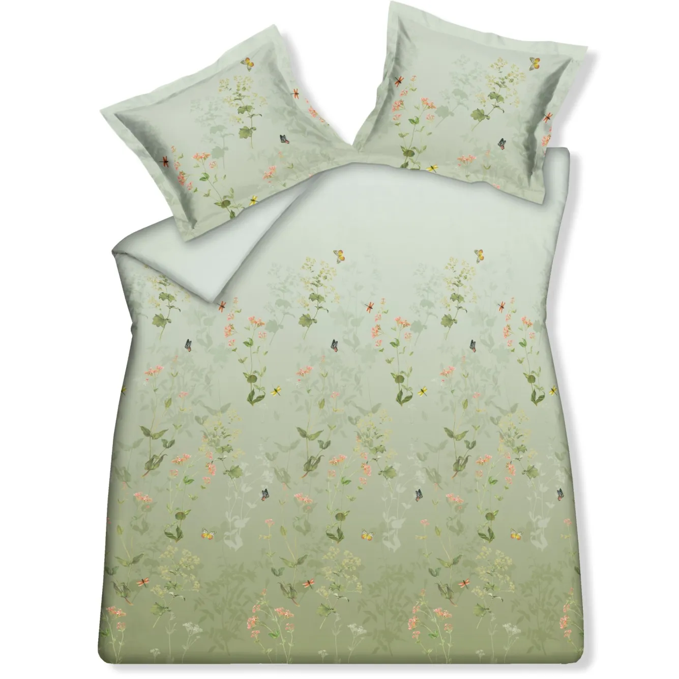 Vandyck Duvet cover GARDENIA Smoke Green 140x220 cm (satin cotton)