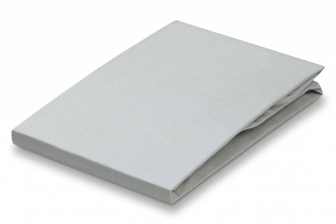 Vandyck Fitted Sheet Silver Gray-088, light gray (percale cotton) CCF101