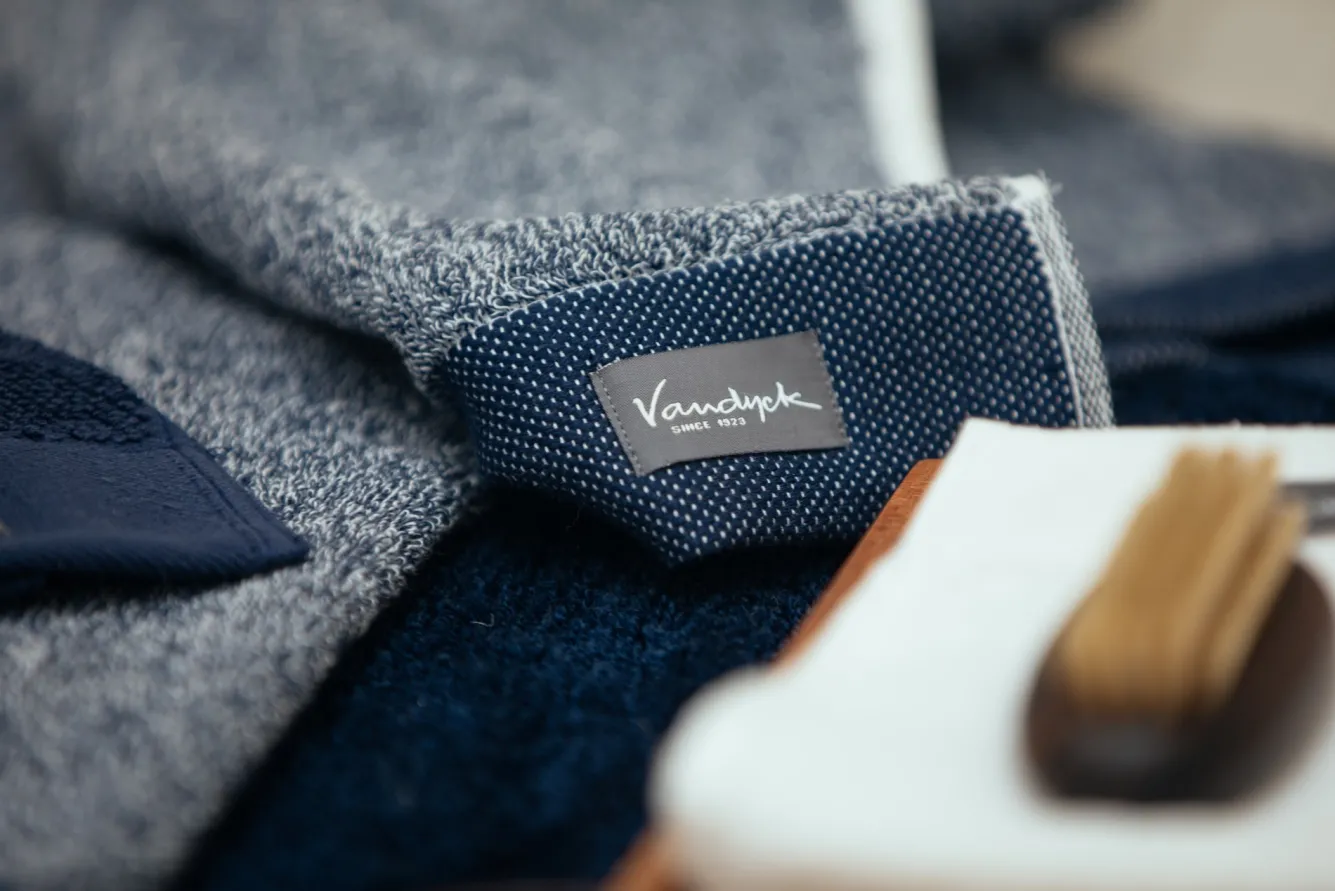 Vandyck Guest towel HOME Mouliné Blue Ink (BAKC18201) set/6 pieces