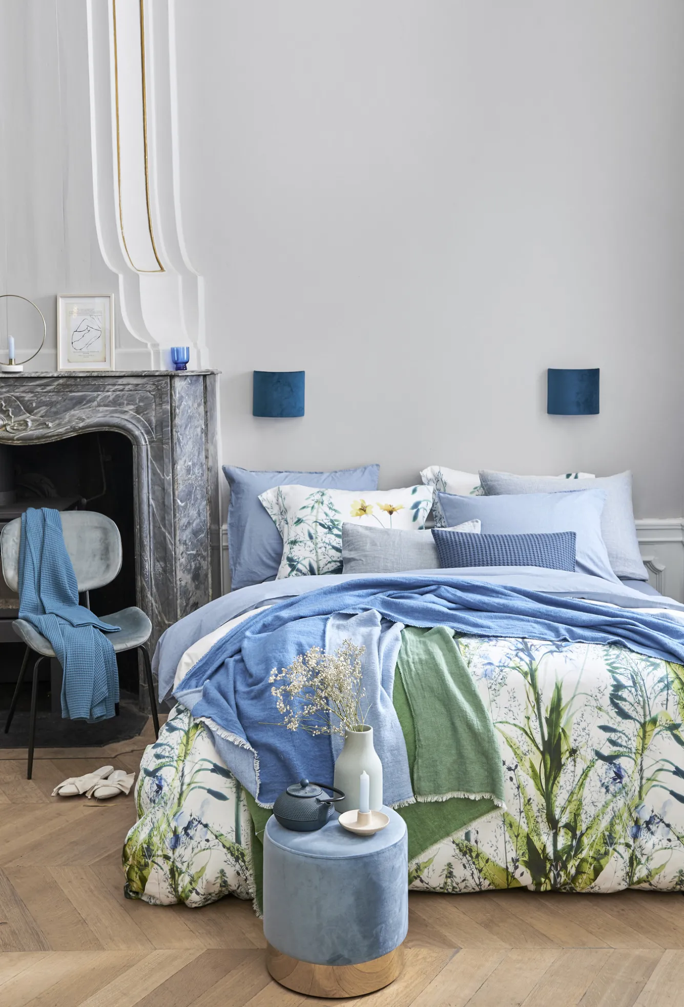 Vandyck HOME 83 plaid 130x220 cm Vintage Blue (HCLO20101)