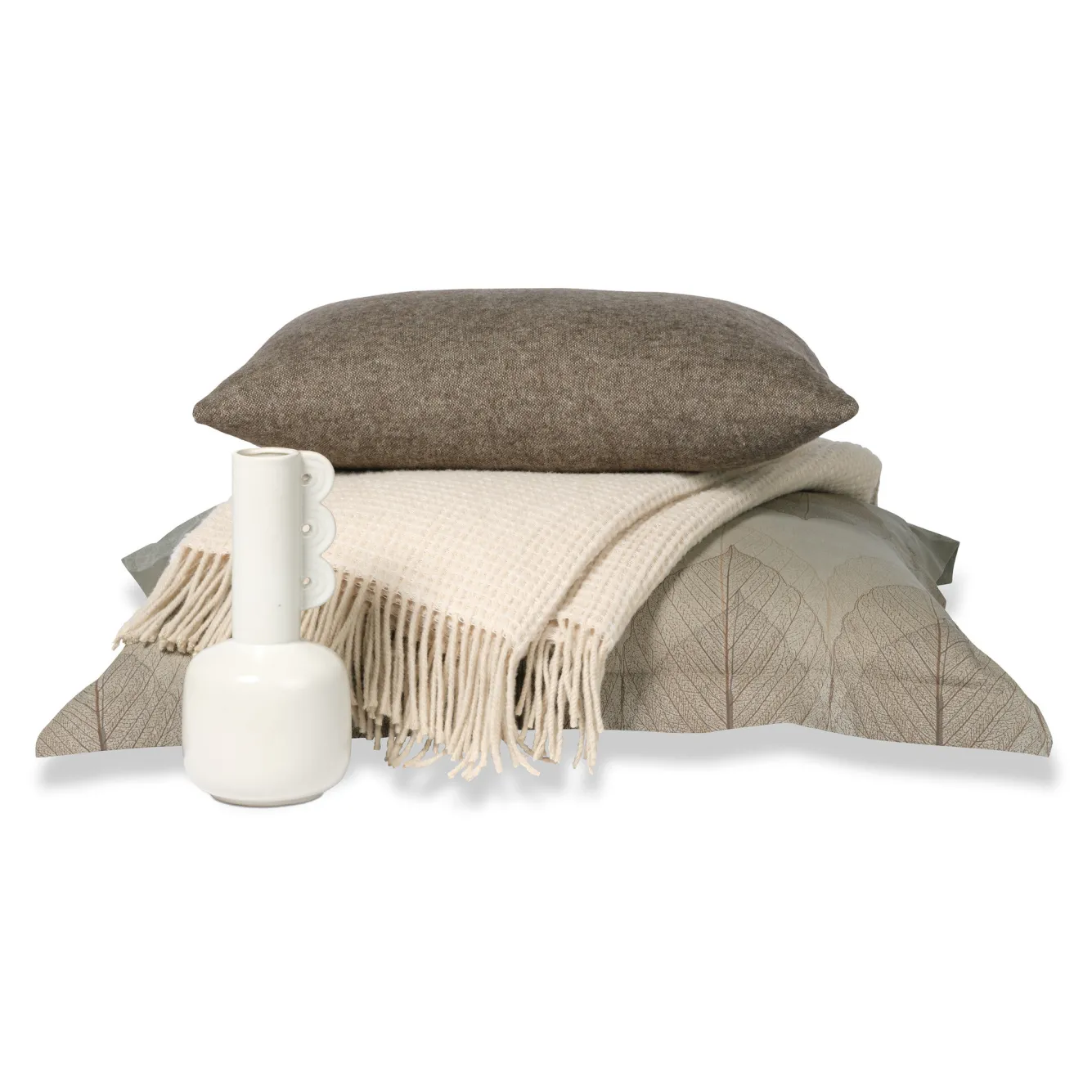 Vandyck HOME 95 plaid/bedspread 130x220 cm Cream Tan (HCLO22201)