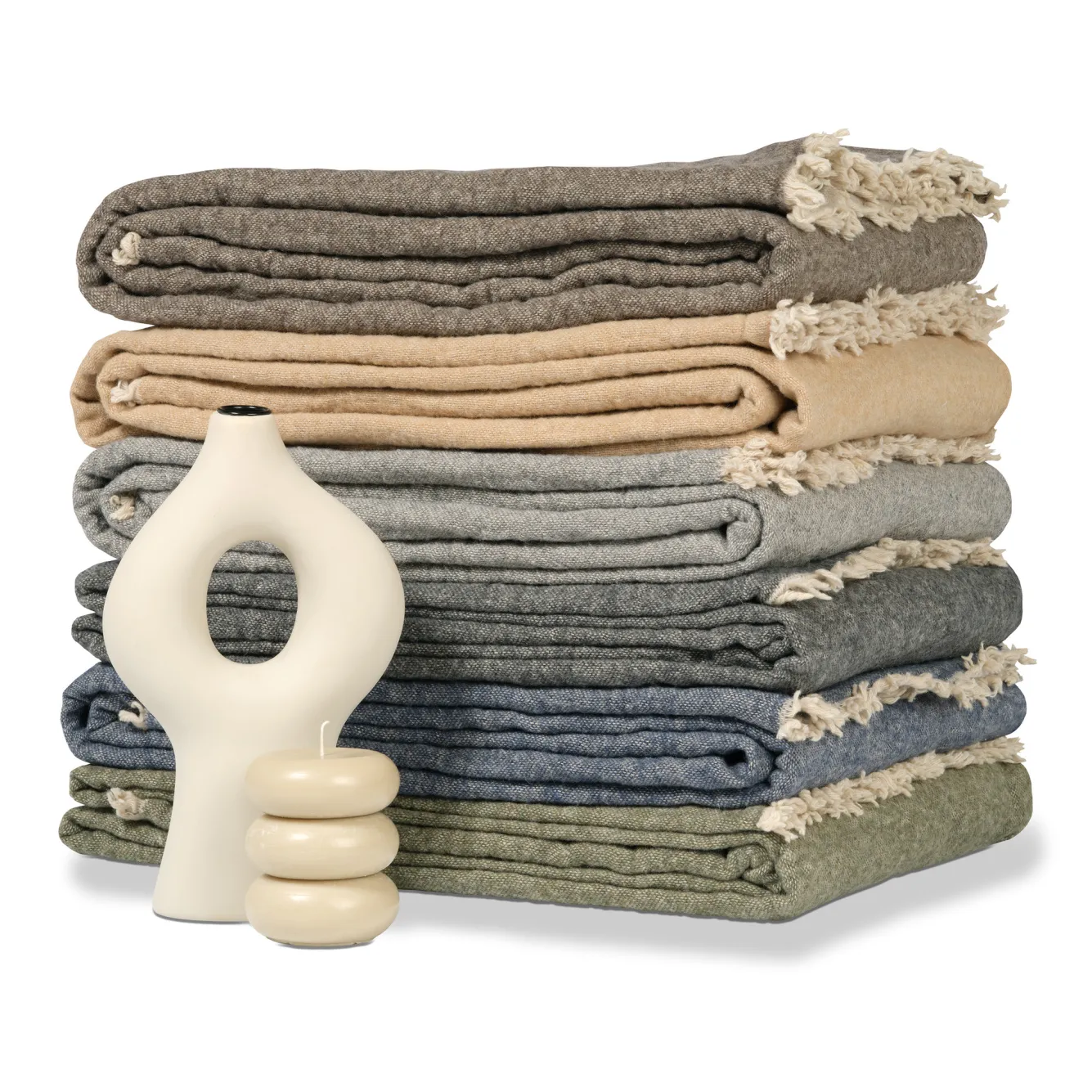 Vandyck HOME 81 throw 130x220 cm grey/sand (HCLO18281)