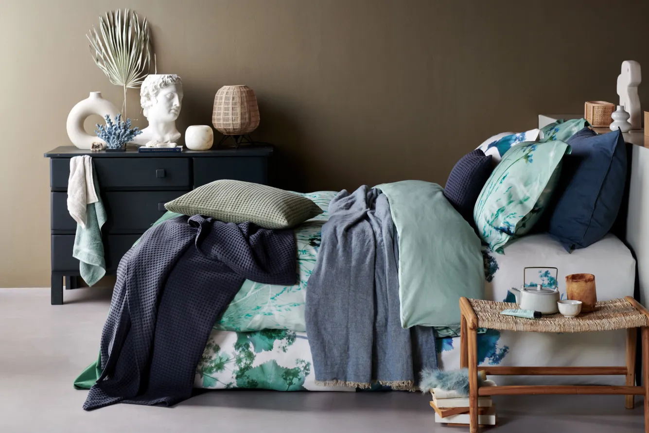 Vandyck HOME Pique cushion cover 40x55 cm Earth Green (BLMK16101)