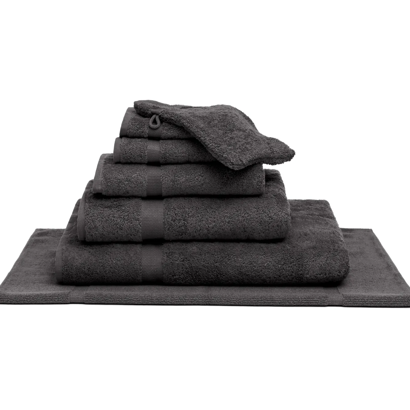 Vandyck Package deal 25: 1x bath towel + 4x washcloth RANGER Anthracite
