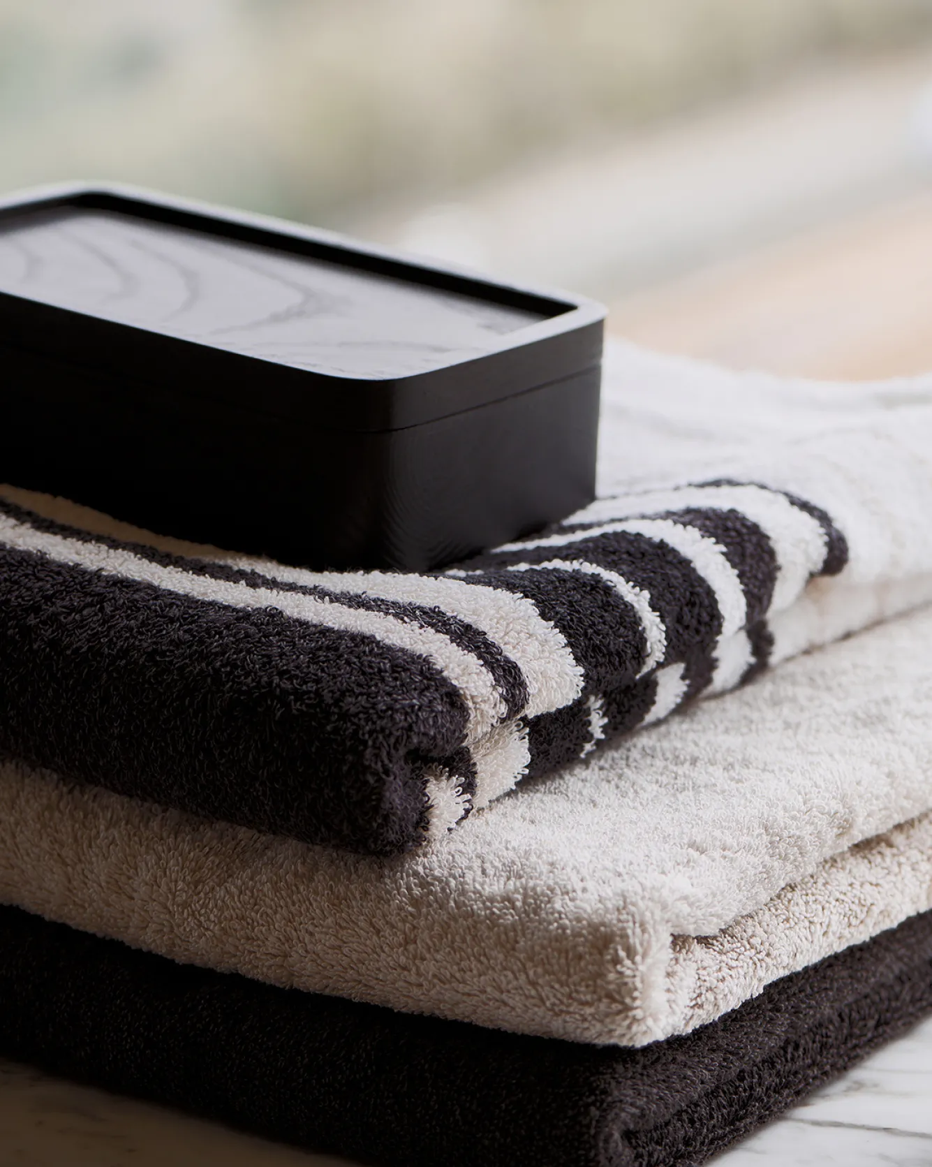 Vandyck Package deal 25: 1x bath towel + 4x washcloth RANGER Anthracite