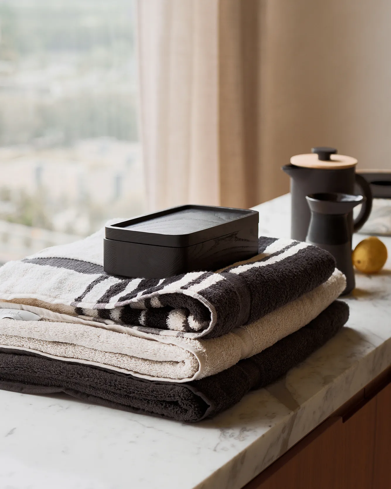 Vandyck Package deal 27: 7x guest towel RANGER Anthracite