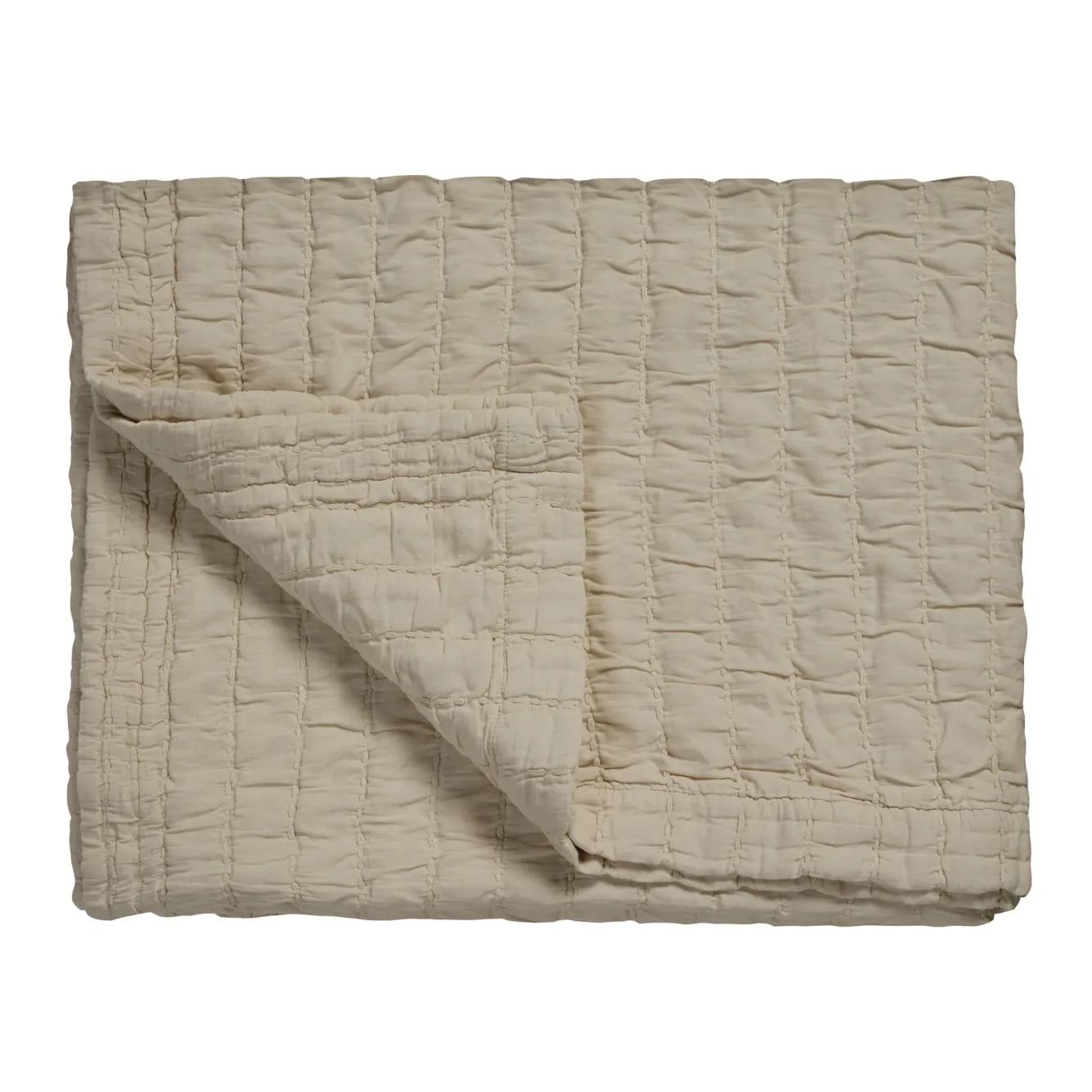 Vandyck PURE 64 plaid/bedspread 260x260 cm color Linen (cotton)