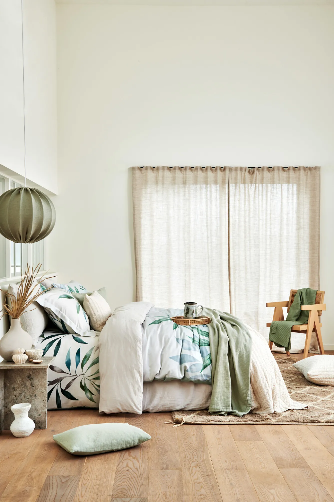 Vandyck PURE 68 plaid/bedspread 160x250 cm Smoke Green (PRSA23168)