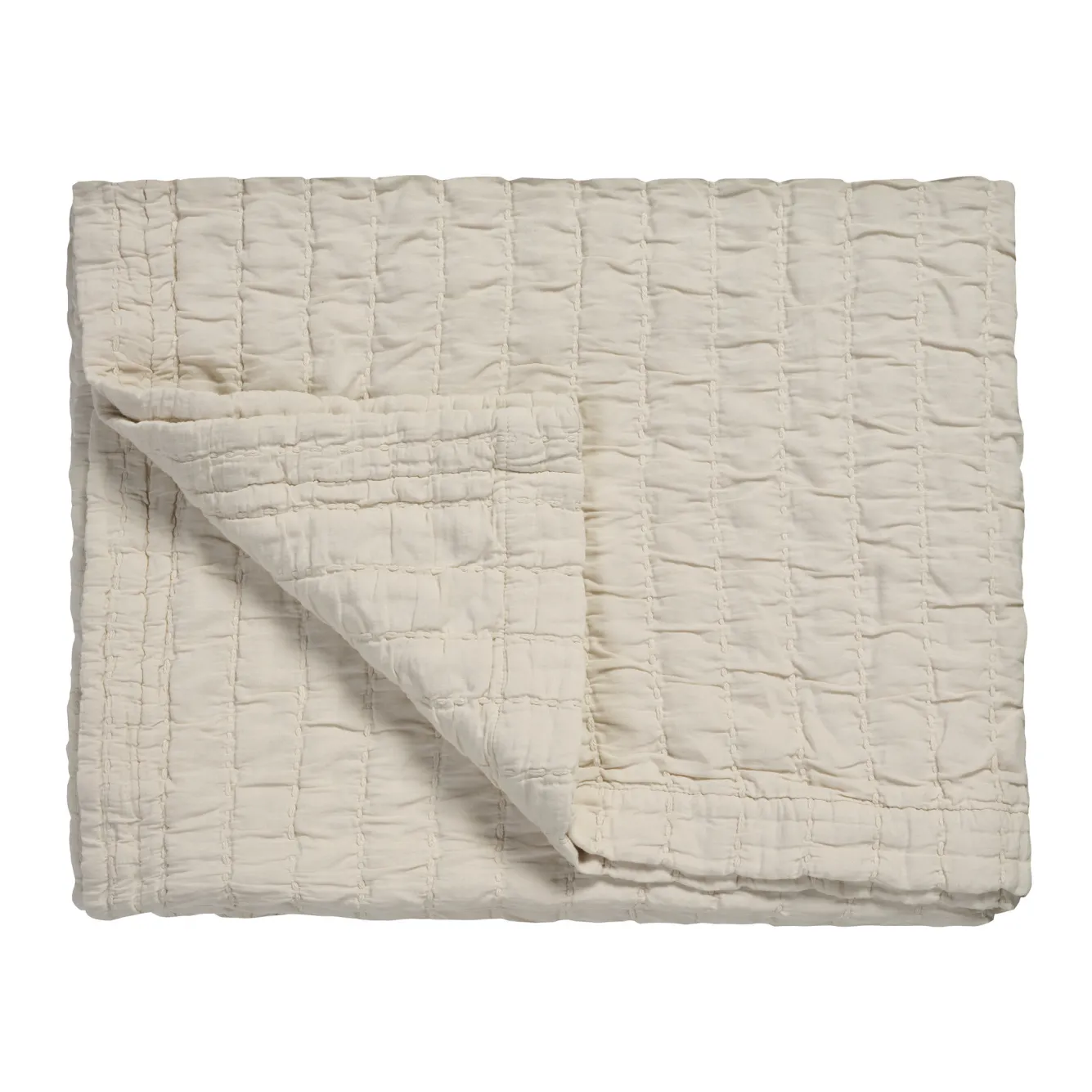 Vandyck PURE 64 throw/bedspread 260x260 cm Cream Tan (cotton) PRSA22264