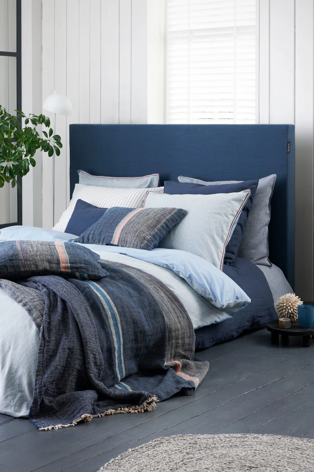 Vandyck PURITY 79 Nightblue pillowcase 40x55 cm (linen / cotton) PUCO1679A