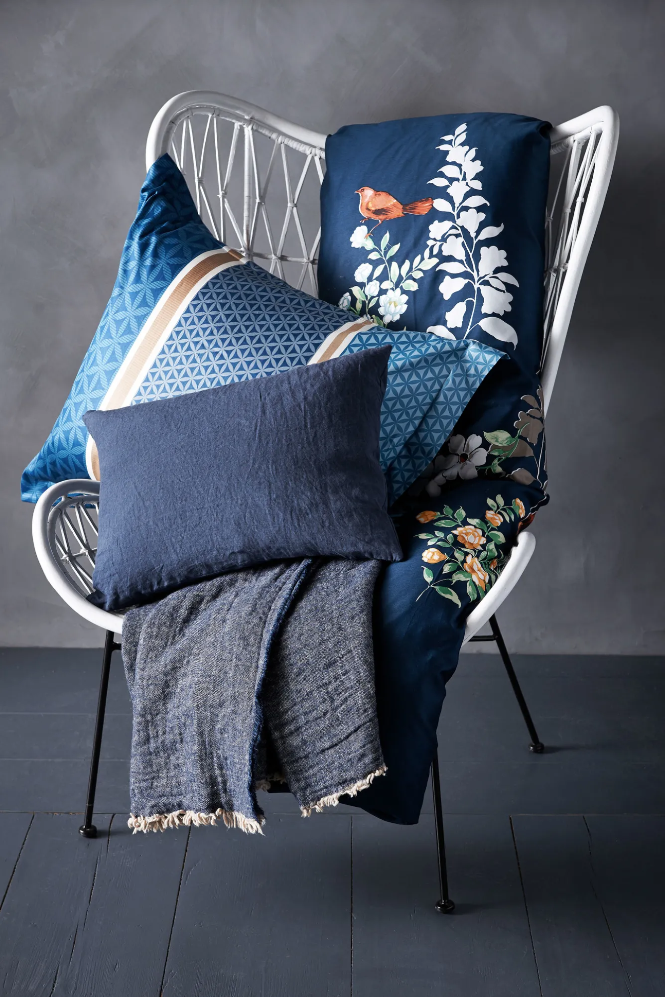 Vandyck PURITY 79 Nightblue pillowcase 40x55 cm (linen / cotton) PUCO1679A