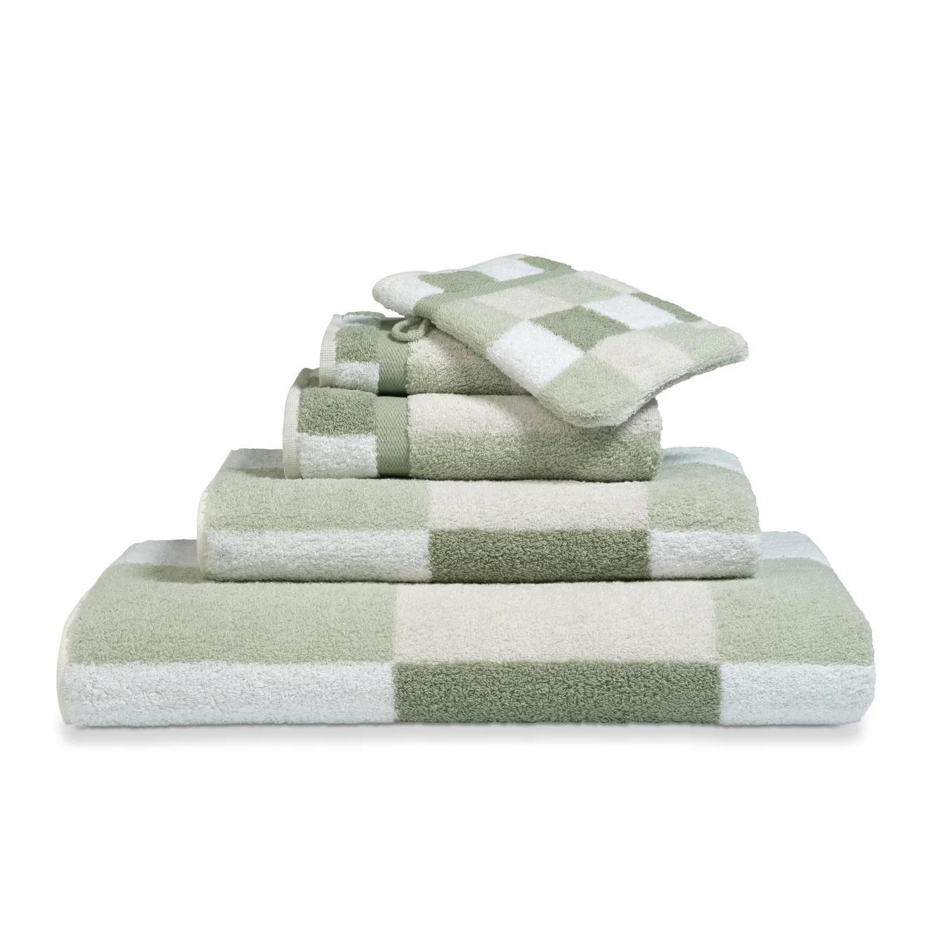 Vandyck Remnant 81: Bath towel BOSTON Smoke Green 90x195 cm