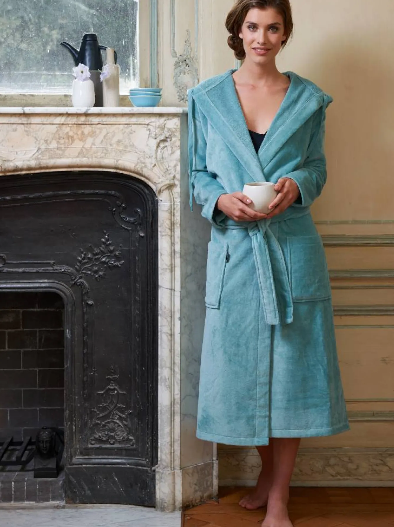 Vandyck RIO bathrobe Anthracite-081