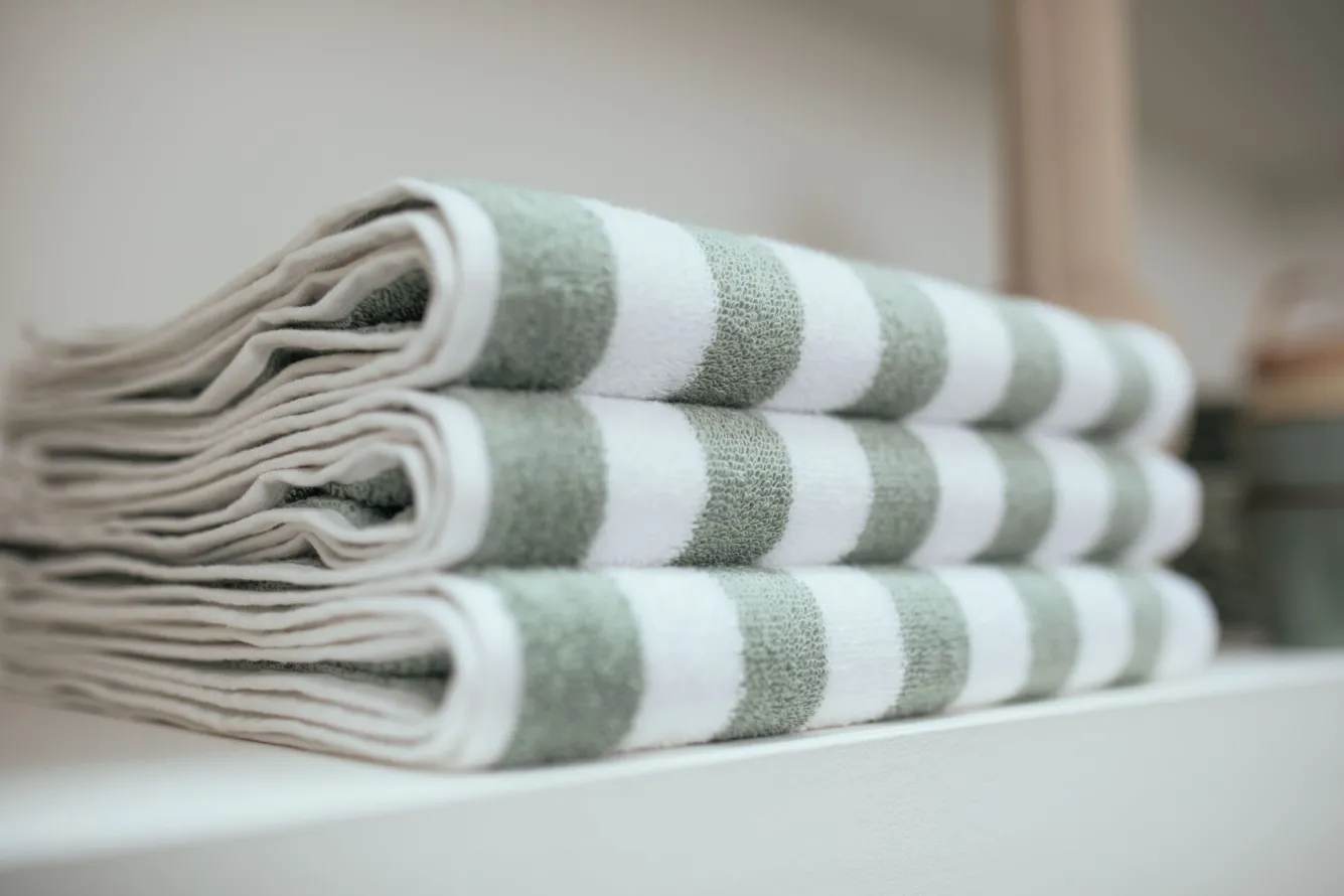 Vandyck Towel VERONA Stripes color Smoke green