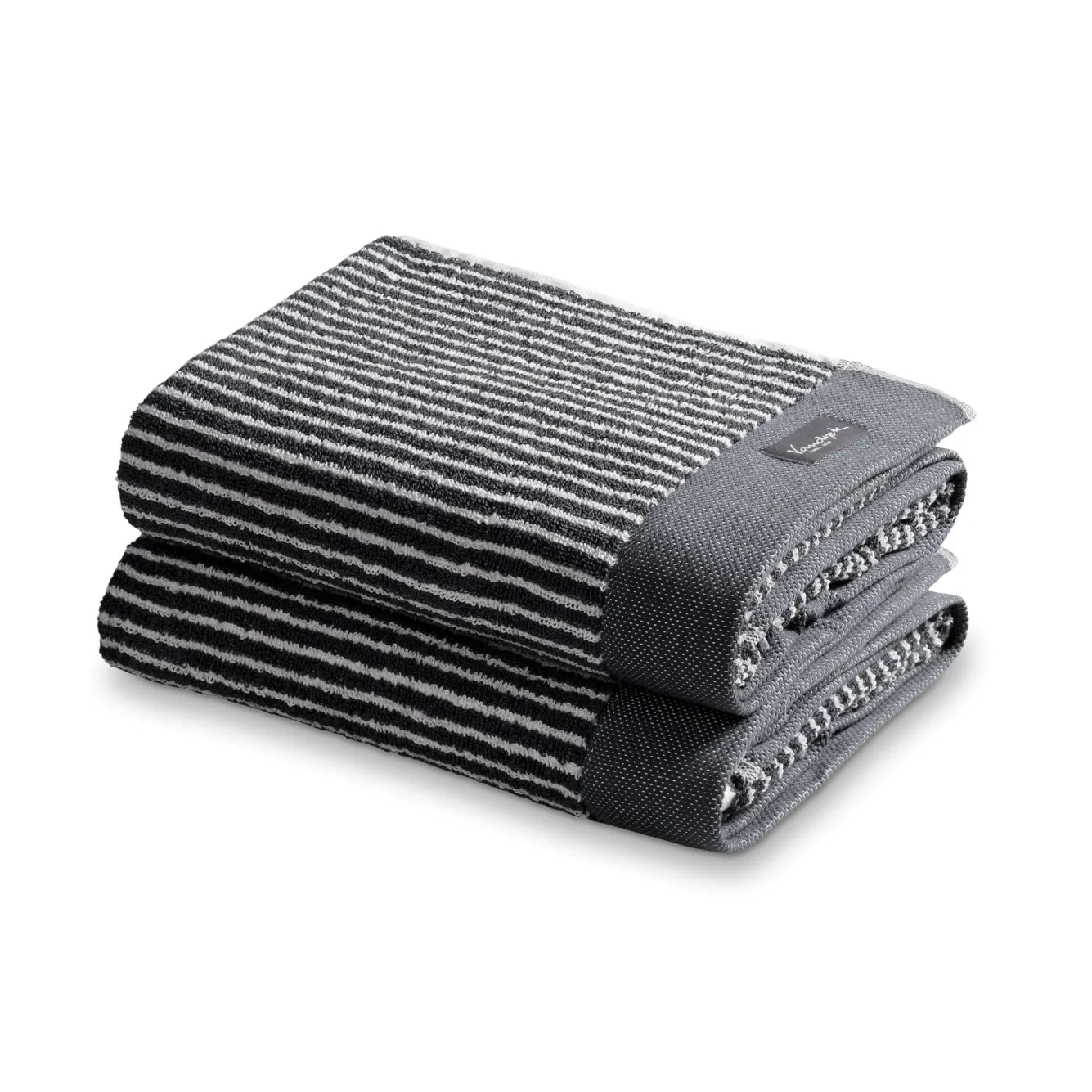 Vandyck Towel 60x110 cm HOME Petit Ligne Off Black (BAKC15101) set/3 pieces