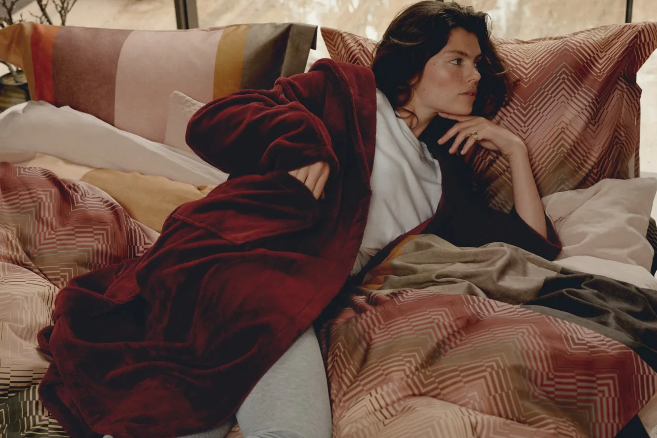 Vandyck Vandyck BEAUMONT bathrobe Burgundy