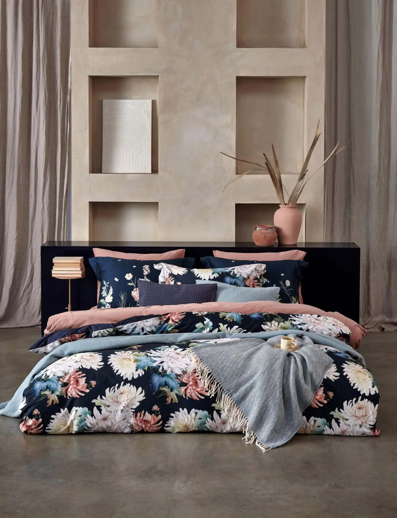 Vandyck Vandyck DARK MIDNIGHT duvet cover Blue Ink 140x220 cm